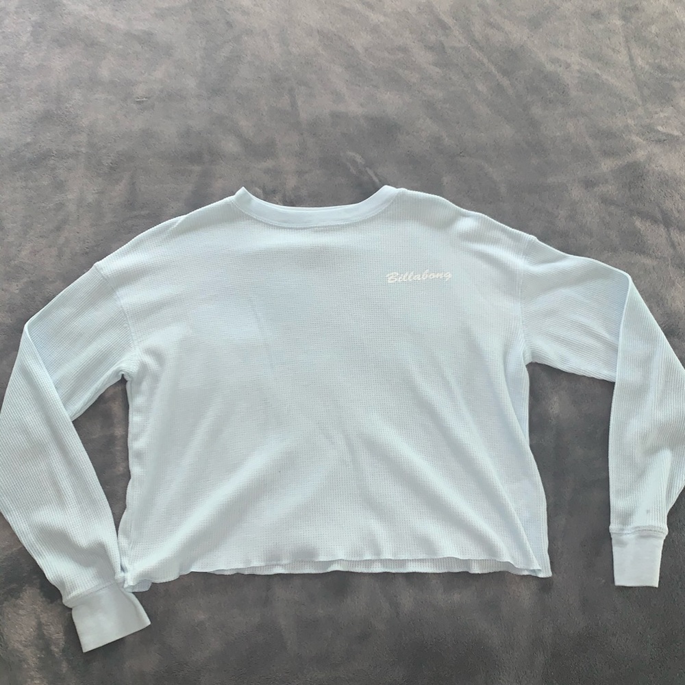 billabong blue long sleeve shirt